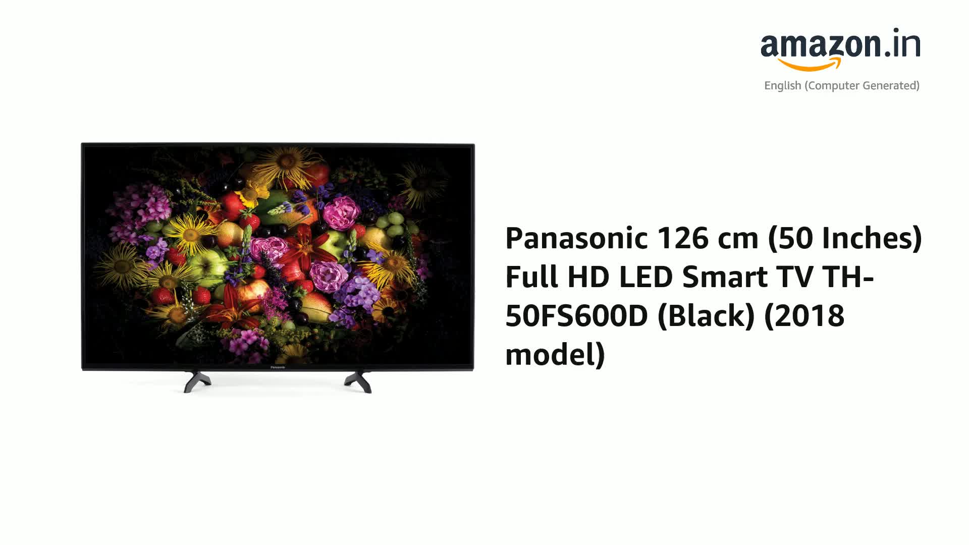Panasonic 126 cm (50 Inches) Full HD LED Smart TV TH-50FS600D